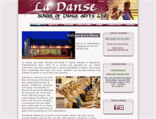 Tablet Screenshot of la-danse.ca